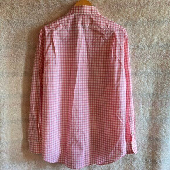 Polo by Ralph Lauren Pink Checkered Dress Shirt 16.5-34 - Picture 3 of 4